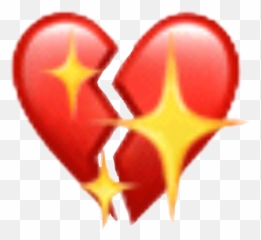 emoji sad broken heart Sticker by Jessii Singer - Language