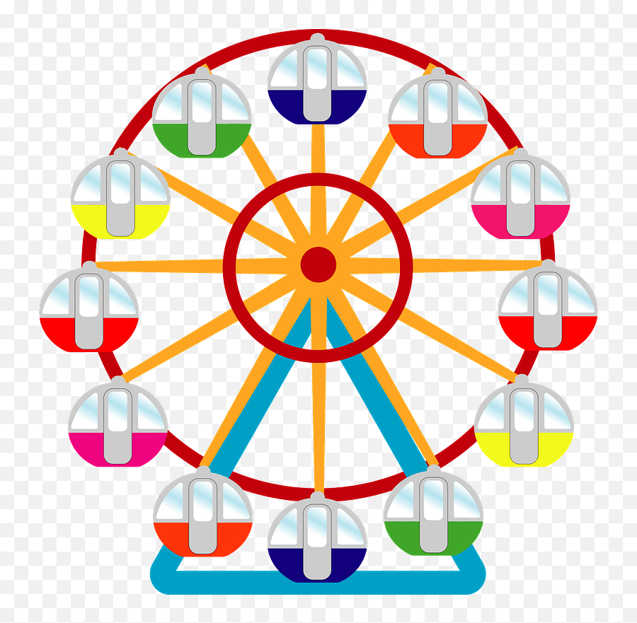Ferris Wheel Clipart - Transparent Ferris Wheel Clip Art Emoji,Ferris Wheel Emoji
