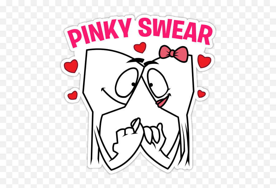 Love Stickers For Facebook And Social - Hike Stickers Pinky Swear Emoji,Pinky Swear Emoji