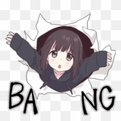 Anime - Stickers Menhera Chan Png Emoji