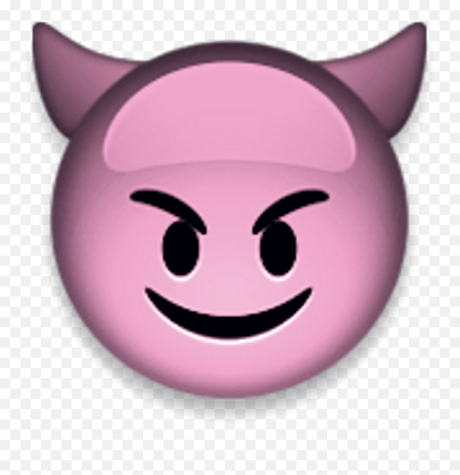 Emoji - Pink Devil Emoji,Edit Emojis