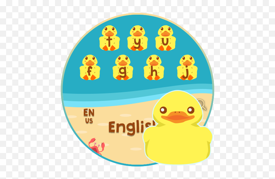 Cartoon Young Duck Chic Keyboard Theme - Clip Art Emoji,Petty Emoji