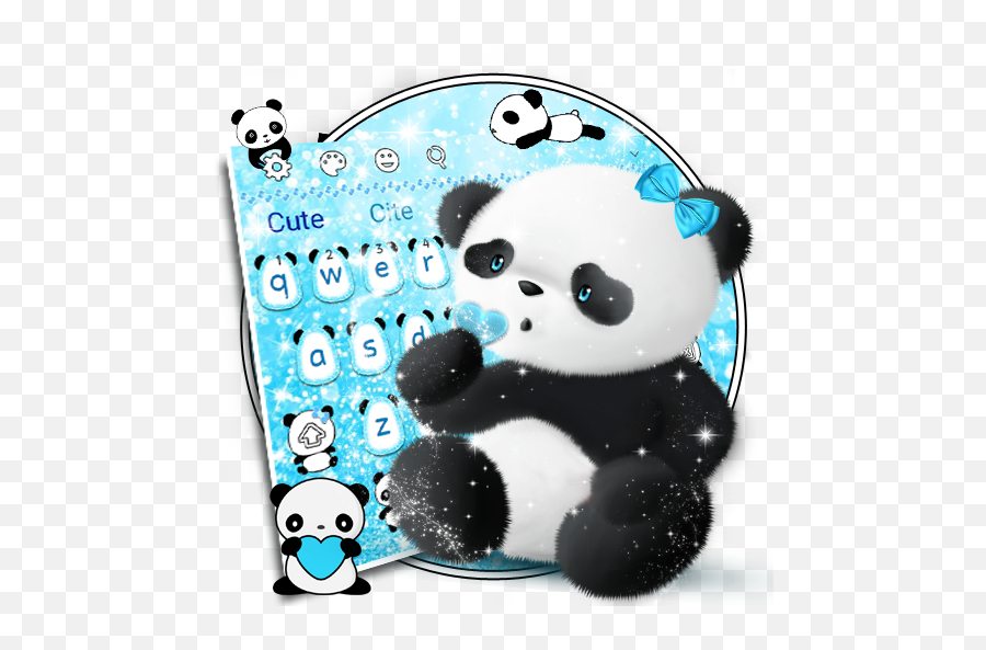 Cute Panda Keyboard - Cartoon Emoji,Panda Emoji Keyboard