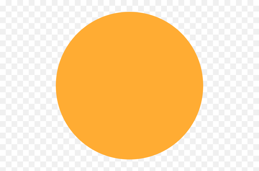 Orange Circle Emoji - Circle,Circle Emoticon