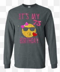 73 Years Old Its My Birthday Emoji Shirt 73rd Pink - One Line T