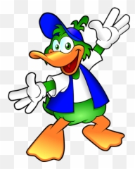 Bebek Dengan Topi - Duck With Cap Cartoon Emoji,Wizard Emoticon