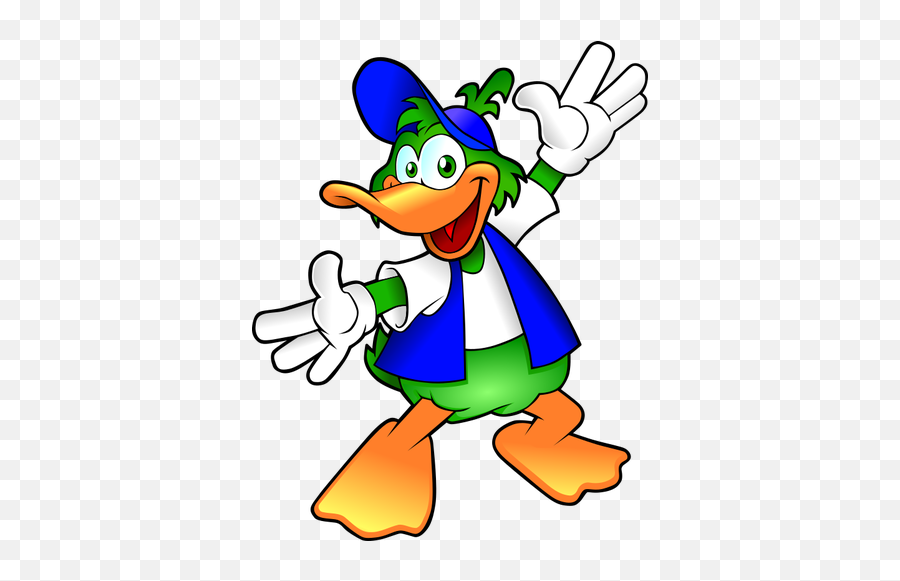Bebek Dengan Topi - Duck With Cap Cartoon Emoji,Wizard Emoticon