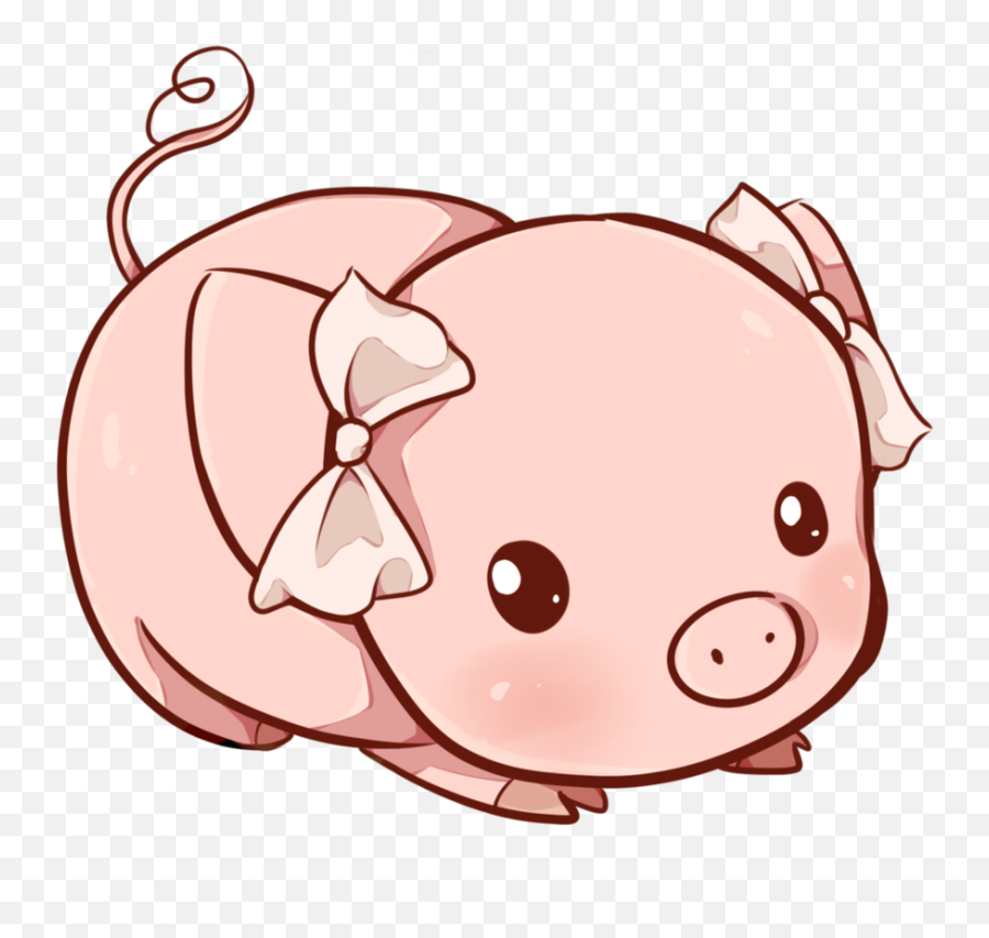 Kawaii Pig Clipart - Cute Pig Clipart Png Emoji,Flying Pig Emoji