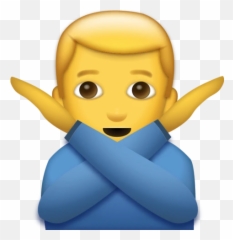 Man Saying No Emoji Download Iphone - Man Saying No Emoji,X Emoji