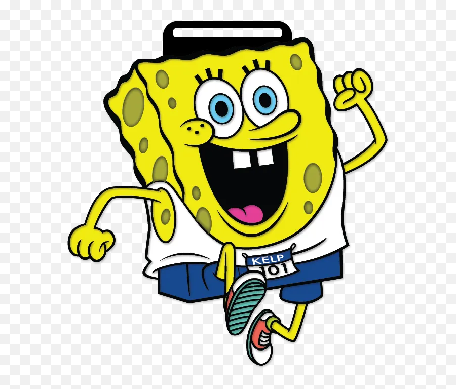 Sb Medal - Spongebob Run Emoji,Run Emoticon