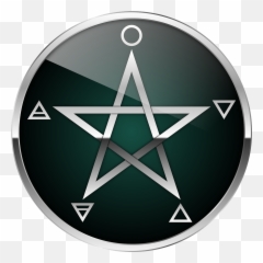 Pentacle Pentagram Wicca Sacred Pagan - Pentagram Green Transparent Background Emoji,Fire Emoji Png