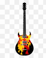 Electric Guitar Transparent Png - Emoji