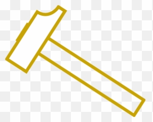 Free Mallet Gavel Images - Golden Hammer Png Emoji