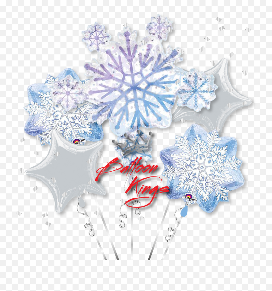 Snowflakes Bouquet - Balloon Emoji,Snowflake Snowflake Baby Emoji
