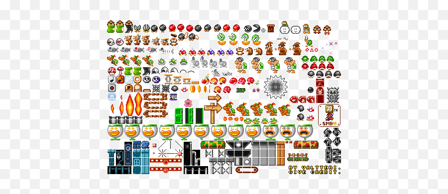 Images - Smb1 Snes Super Mario Maker Emoji,Michigan Flag Emoji