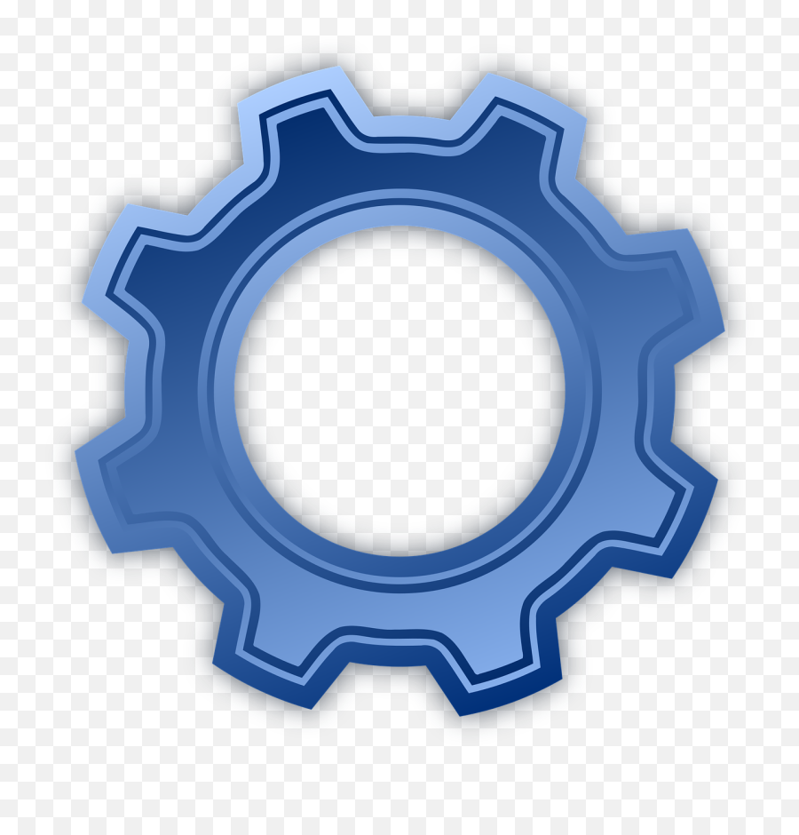 Gear Blue Icon Item Symbol - Animasi Gambar Gir Motor Emoji,Bike Flag Emoji