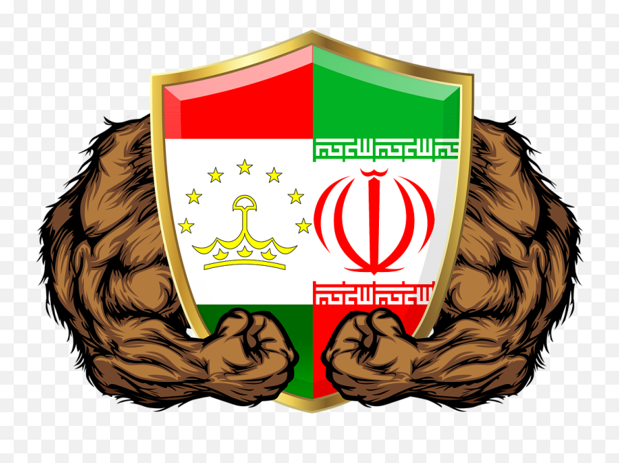 Muscles Shield Iran Tajikistan Afghanistan Emoji,Iran Flag Emoji