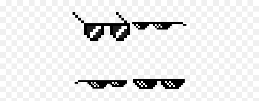 Deal With It Glasses Transparent Meme Thug Life - 6552 Thug Life Glasses Hd Emoji,Sunglasses Emoji Meme