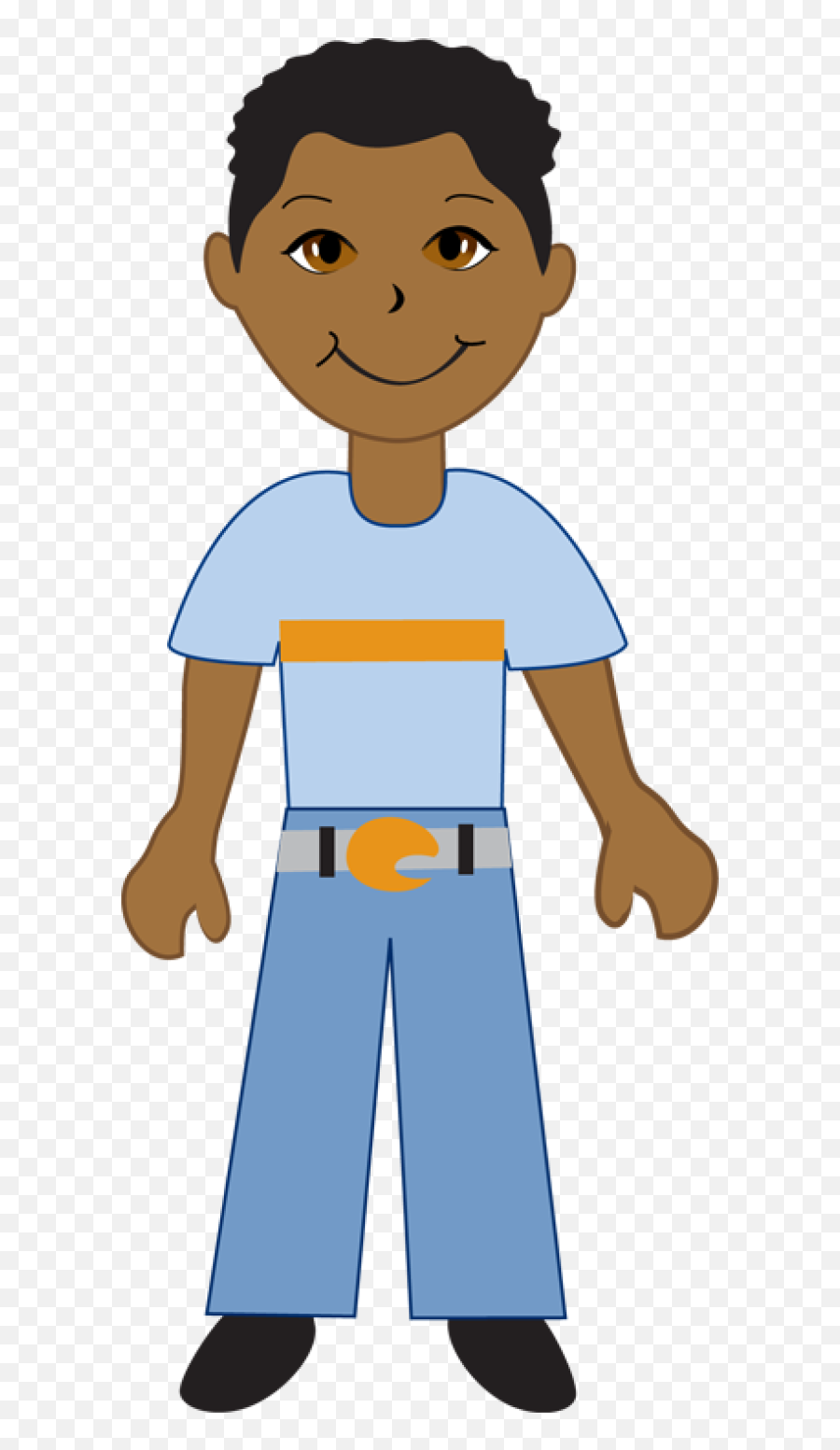 Latino Drawing Plain Girl Picture - African American Boy Clipart Emoji,Latino Emoji
