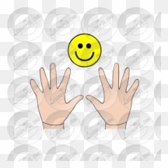 Nice Hands Picture For Classroom - Smiley Emoji,Arms Up Emoticon