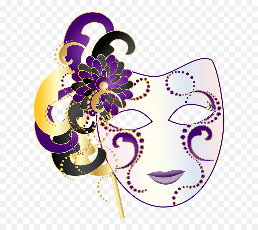 Graphic Party Mask Costume Mardi - Mask Emoji,Mardi Gras Emoji