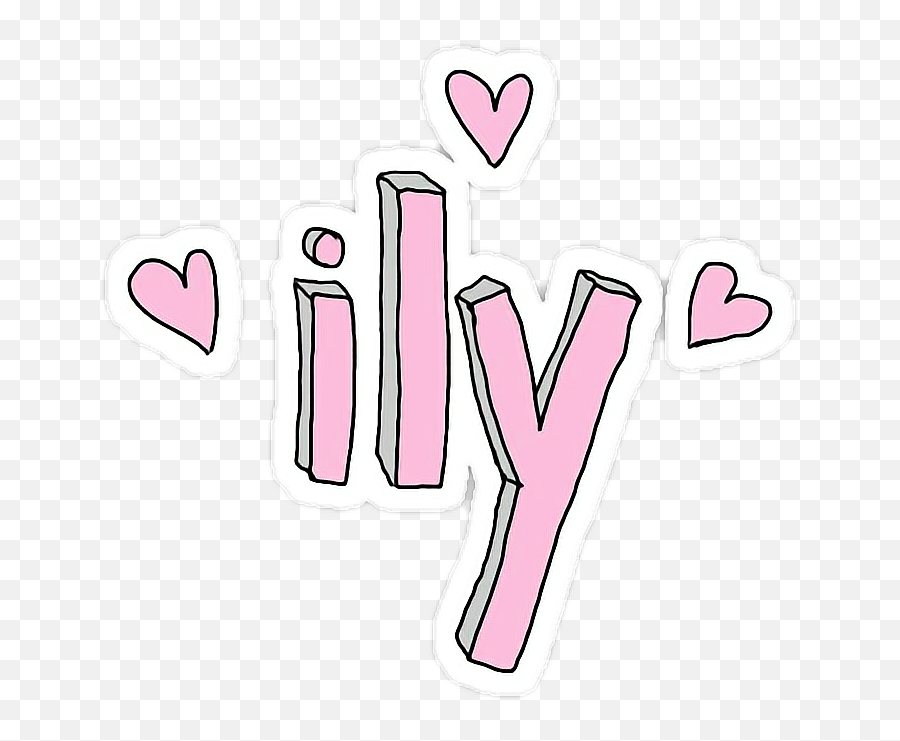 Ily Wife Like Emoji Unicorn Pink Love Flower Sticker - Heart,Wife Emoji