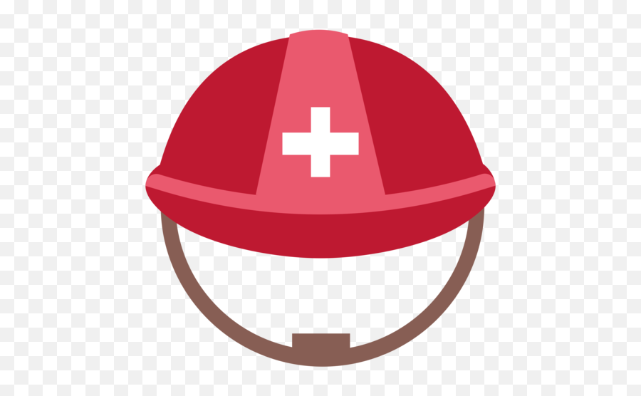 Rescue Workers Helmet Emoji - Cross,Red Cross Emoji