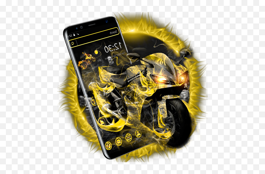 Hell Burning Fire Sports Bike Theme U2013 Apps Bei Google Play - Smartphone Emoji,Go To Hell Emoji