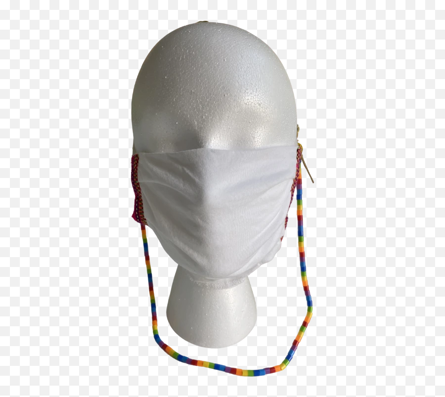 Rainbow And Emoji Mask Chain - For Adult,Rope Emoji