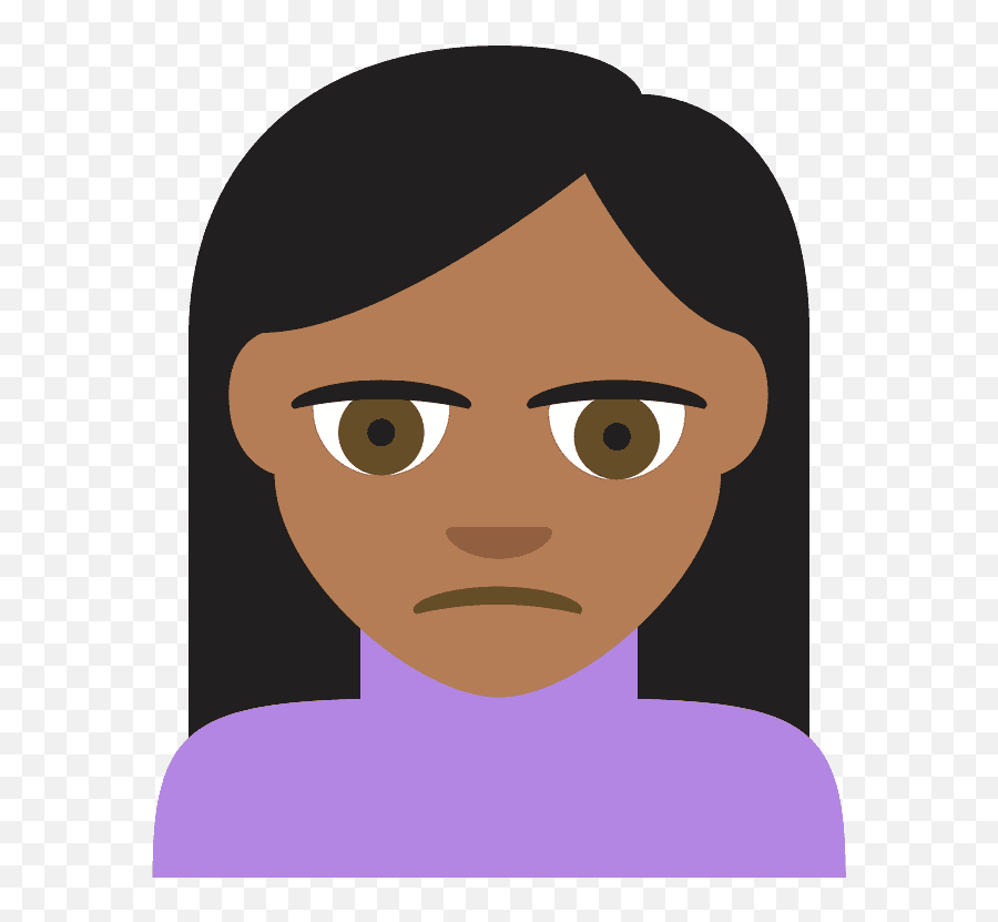 Person Frowning Emoji Clipart - Hair Design,Frowning Emoji