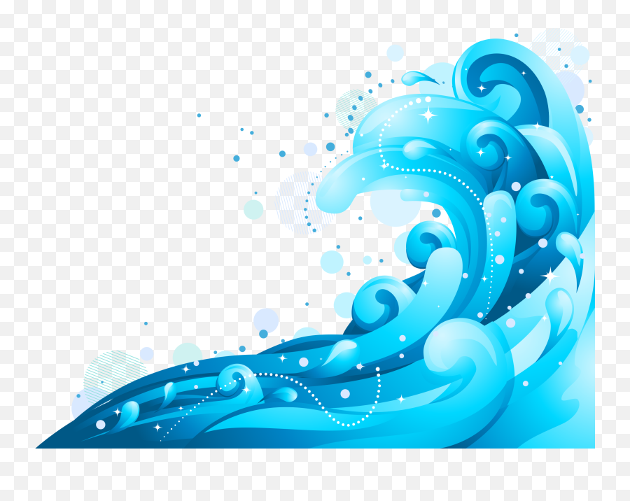 Blue Wave Background Png Transparent Cartoon - Jingfm Background Blue Wave Vector Png Emoji,Blue Wave Emoji