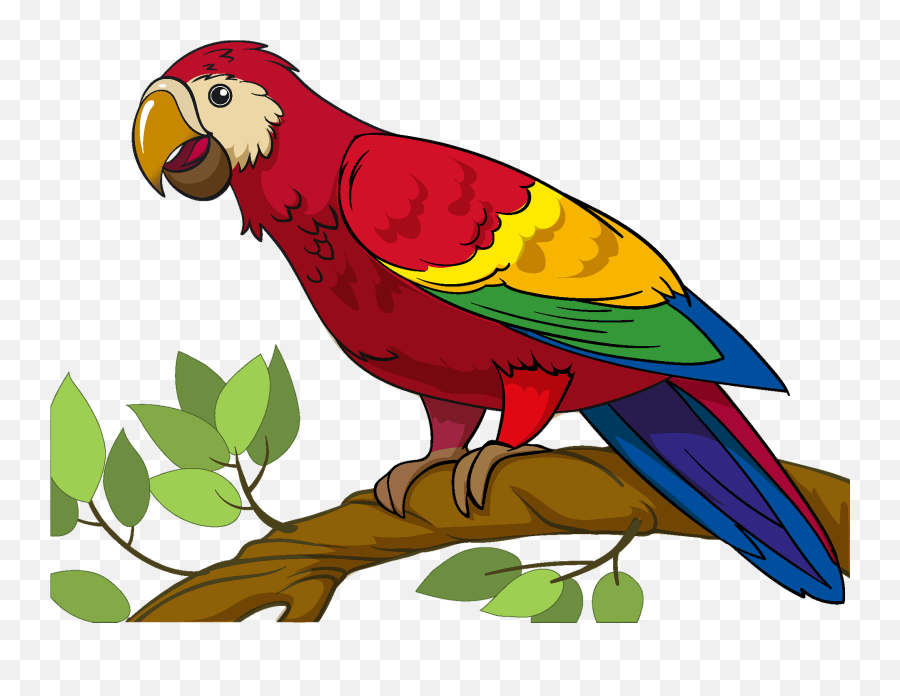 Parrot Clipart - Twig Emoji,Parrot Emoji