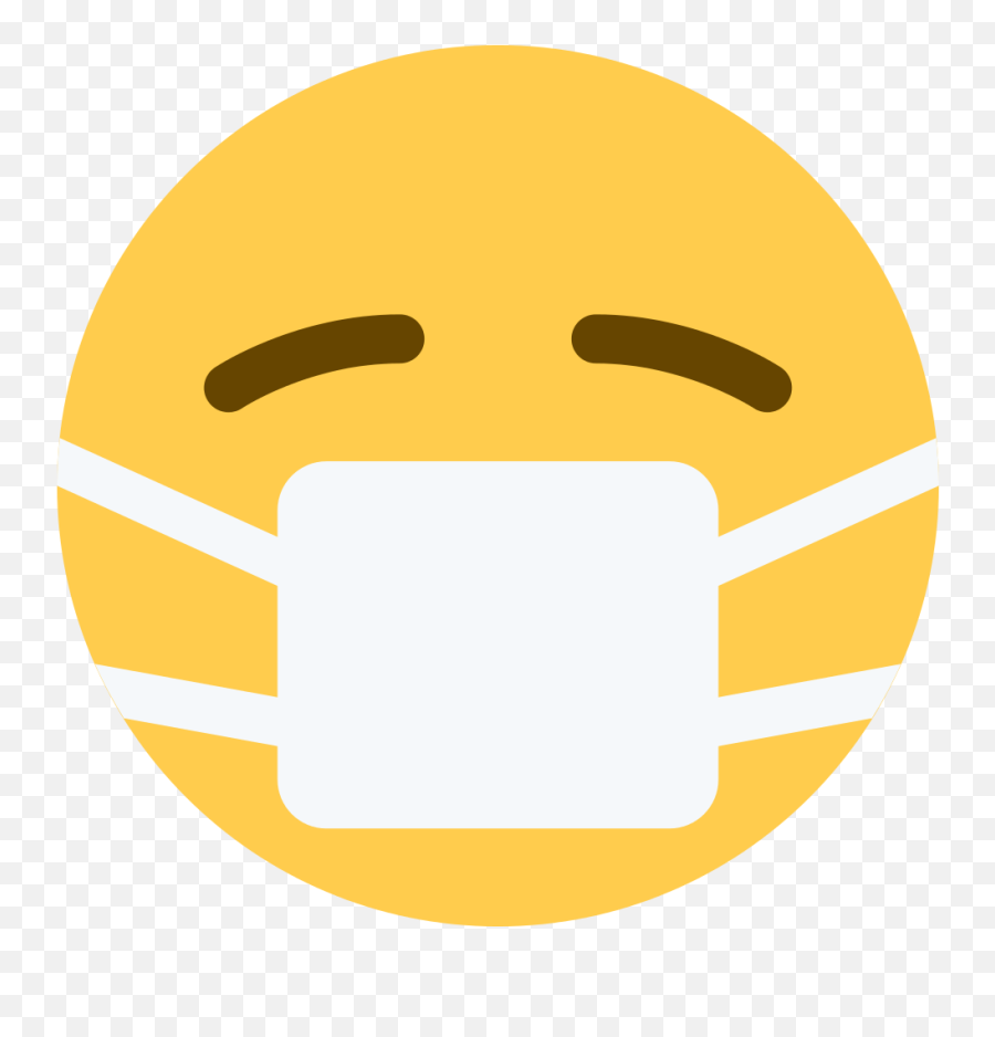 Twemoji 1f637 - Emoji With Face Mask,Transparent Emojis