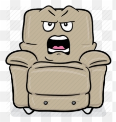 Armchair Emoji Cartoons - Chair With A Face,Arm Emoji