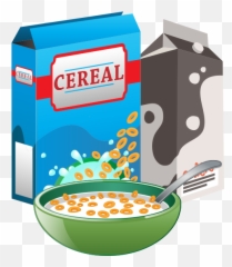 Cereal Clipart Transparent - Cereal And Milk Clipart Emoji,Cereal Emoji