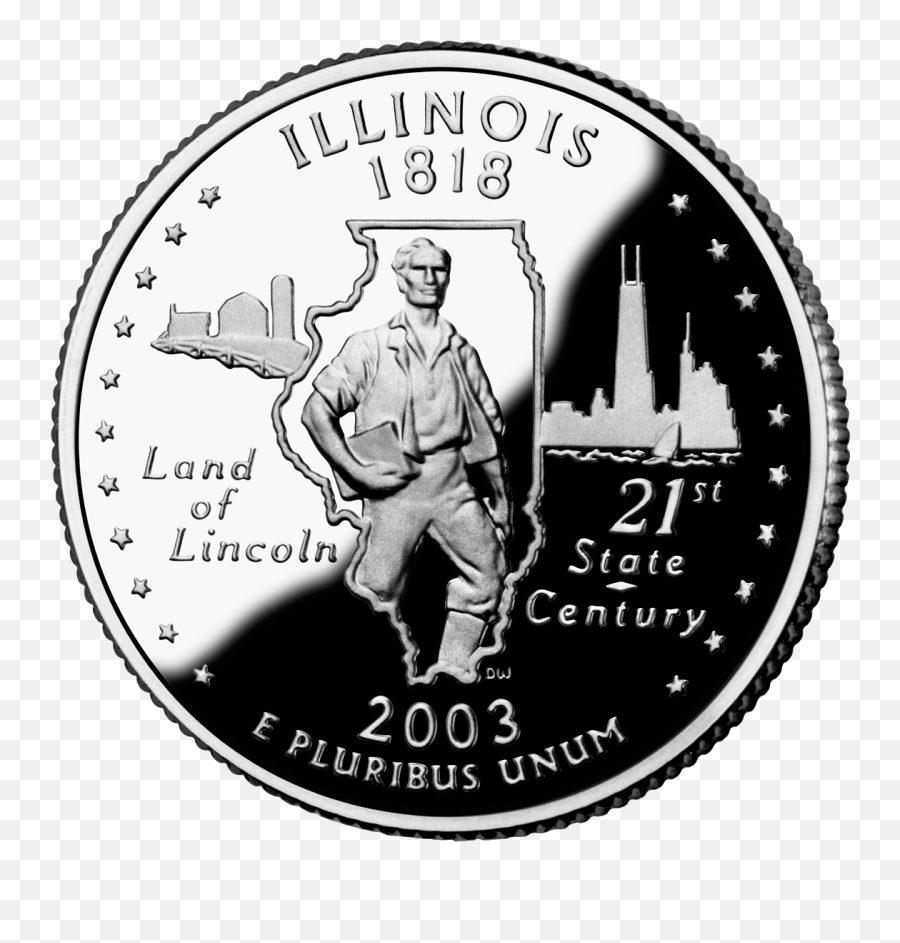 2003 Il Proof - Illinois State Quarter Emoji,Coin Emoji