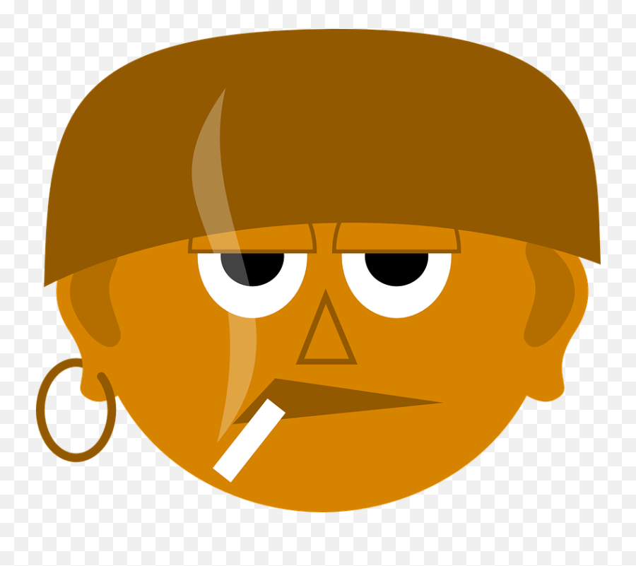 Free Cigarette No Smoking Vectors - Bad Guy Emoji,Boxing Emoticon