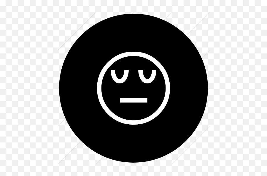 Iconsetc Flat Circle White - Circle Emoji,Circle Emoticon