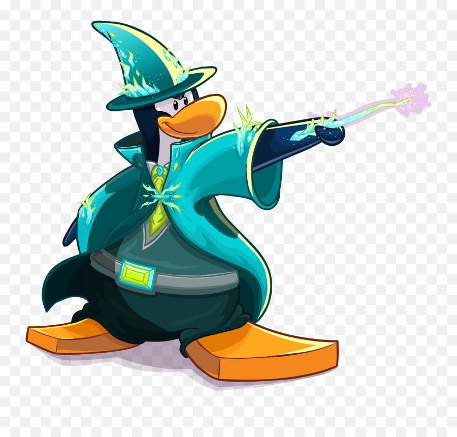 Club Penguin Magician Wand Clipart In - Penguin Wizard Emoji,Magician Emoji