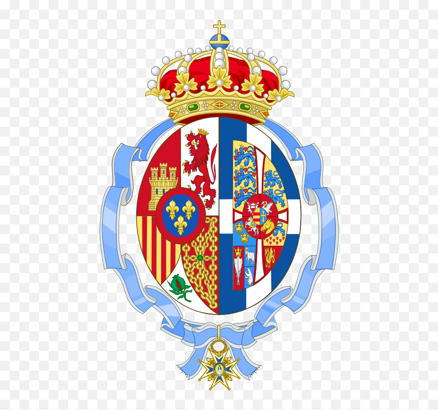 Personal Coat Of Arms Of Sofia Queen Of Spain - Queen Letizia Coat Of Arms Emoji,Spain Flag Emoji