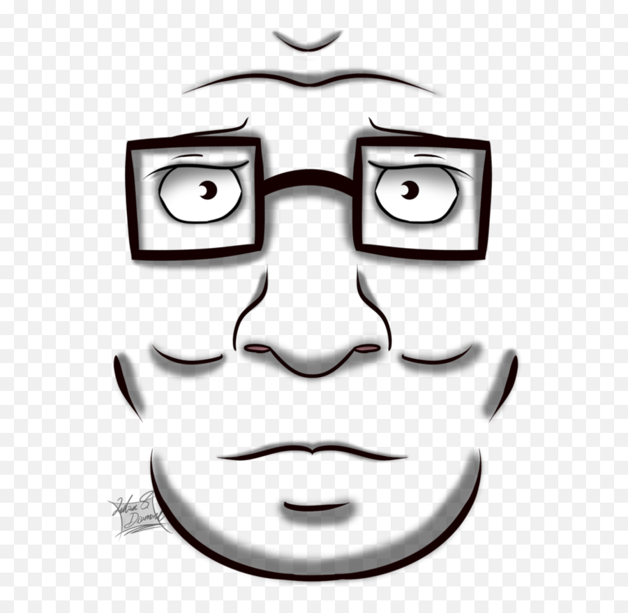 Hank Hill Drawing Cartoon - Transparent Anime Girl Face Emoji,Hank Hill Emoji