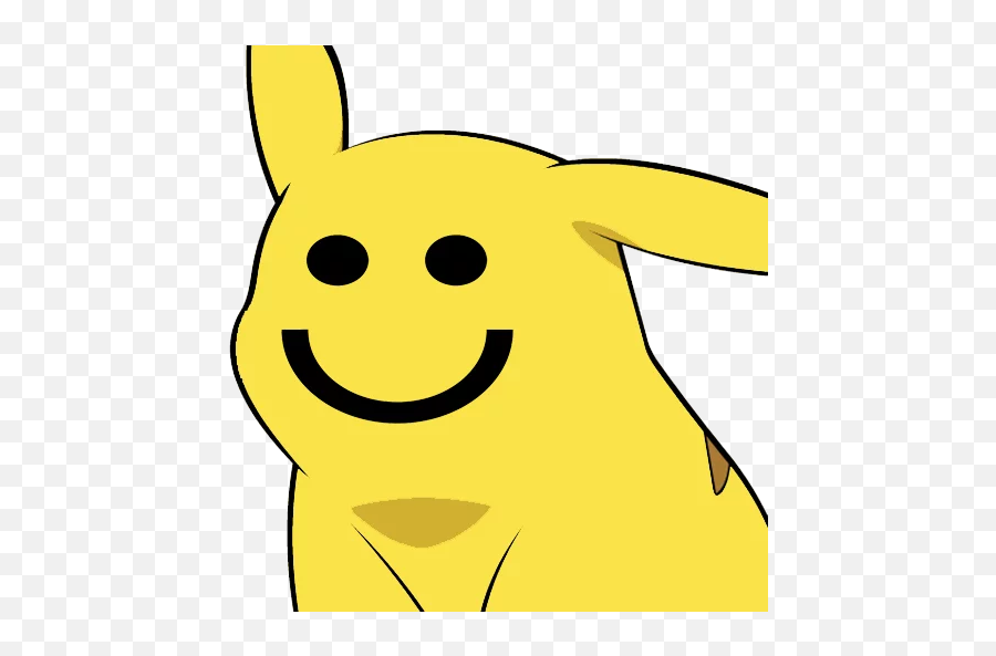 Telegram Sticker - Pikachu Face Emoji,Pikachu Emoticon