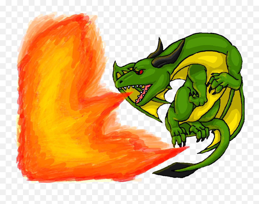 Graphic Free Download Collection Of - Fire Breathing Dragon Drawing Emoji,Exhaling Emoji