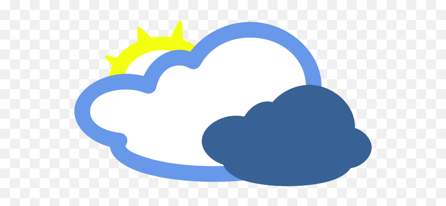 Some Sun Weather Symbol Vector Image - Cartoon Clouds And Sun Emoji,Rain And Sun Emoji