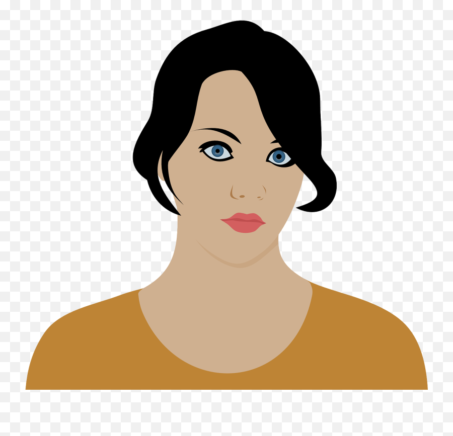 Woman Girl Female Beauty Face - Serious Woman Clipart Emoji,Memorial Day Emojis
