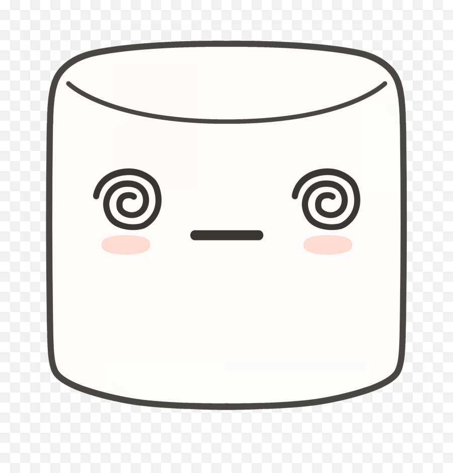 Dizzy Marshmallow Clipart - Stickerpop Marshmallow Png Emoji,Marshmallow Emoticon