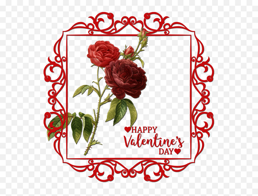 Roses Valentines Background Free Stock - Transparent Png Image Decorative Banner Png Emoji,Valentine's Day Find The Emoji