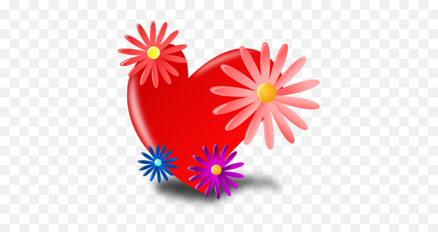 Heart With Flowers Vector Image - Transparent Motherday Png Clipart Emoji,Sparkle Heart Emoji Transparent