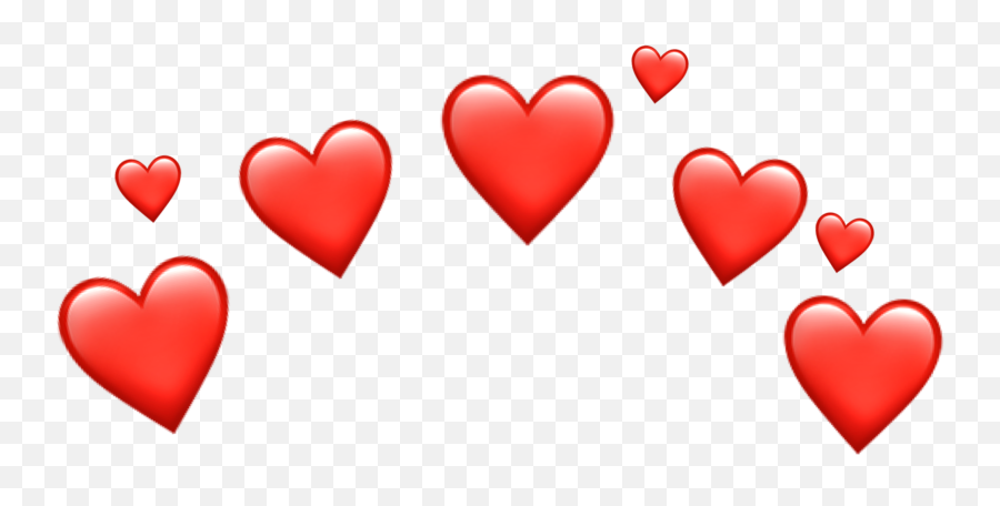 Red Heart Emoji Crown Heartcr - Red Heart Crown Png,Red Heart Emoji Png