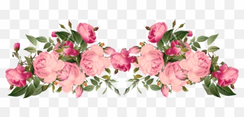 Download Free Png Pink Rose Borders Free Pink Roses Border - Transparent Pink Floral Border Emoji,Pink Rose Emoji